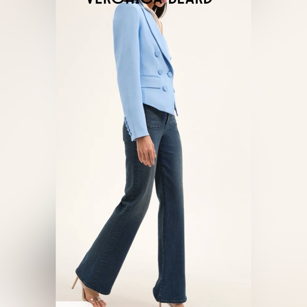 Sale!!!!!Veronica beard Diego Dickey Jacket Blue sky 6 - Picture 4 of 9